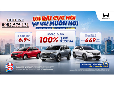 Bảng Giá Lăn Bánh Chi tiết Các dòng xe Honda năm 2026