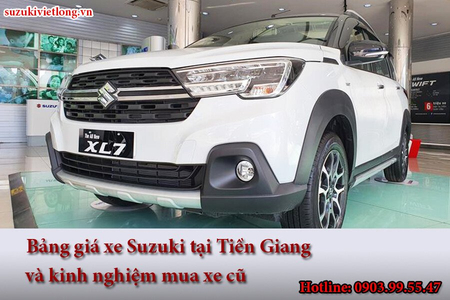 Bảng giá xe Suzuki tại Tiền Giang và kinh nghiệm mua xe cũ