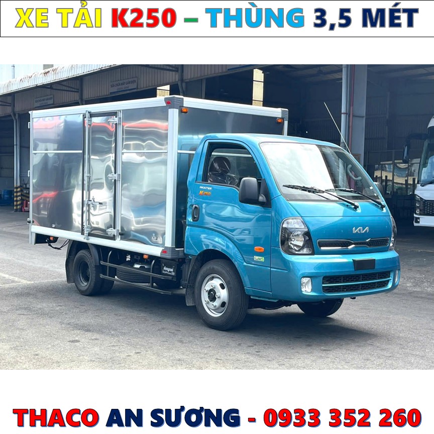 BẢNG GIÁ XE TẢI KIA K250 THÙNG MỚI NHẤT 2025
