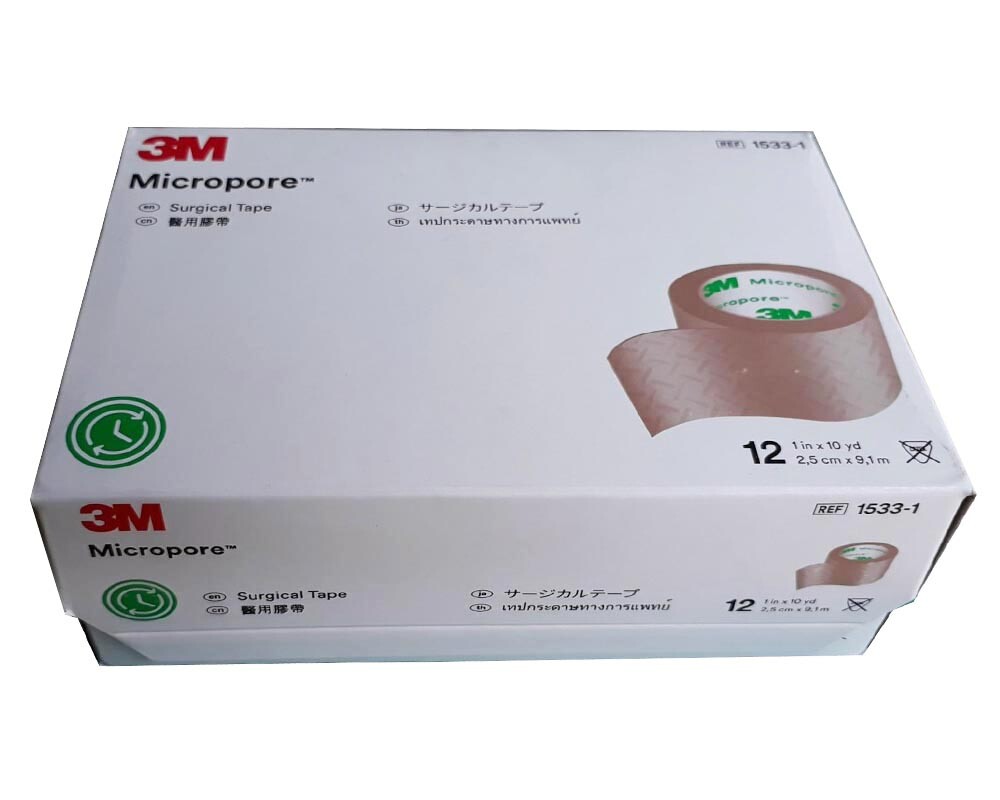 Băng keo giấy y tế 3M Micropore 1533-0/1533-1