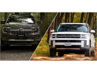 BẢNG SO SÁNH HYUNDAI SANTAFE 2025 VS FORD EVEREST 2025