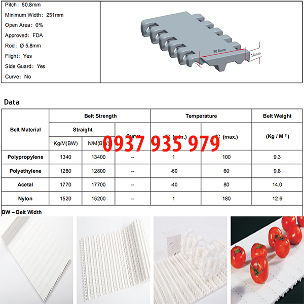 Băng tải lưới nhựa HS-100A