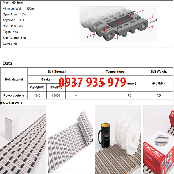 Băng tải lưới nhựa HS-100B-EL