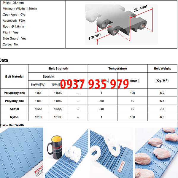 Băng tải lưới nhựa HS-200A