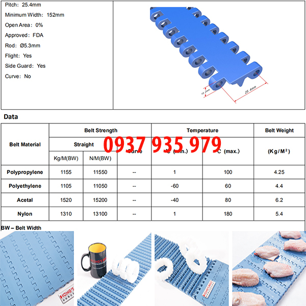 Băng tải lưới nhựa HS-200A-HD