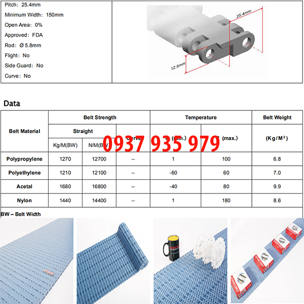 Băng tải lưới nhựa HS-201A