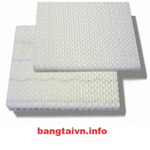 Băng tải PVC trắng 2 mặt nhám dày 1.8mm-2 lớp bố