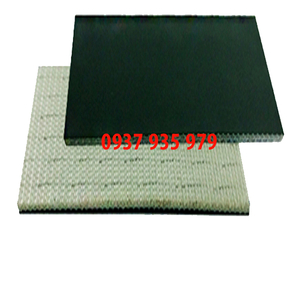Băng tải PU xanh trơn mờ 1.5mm - 2 lớp bố