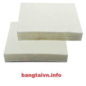 Băng tải PVC trắng 2 mặt trơn dày 5mm 3bố