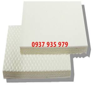 Băng tải PVC trắng carô dày 5mm - 3 lớp bố