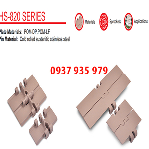 Băng tải xích nhựa dòng 820