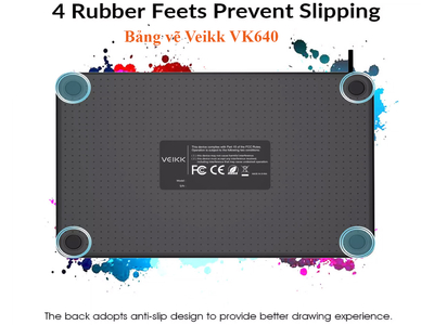Bảng vẽ dạy học online VEIKK VK640, thiết kế đồ họa, làm việc trực tuyến, bút vẽ chuyên dụng