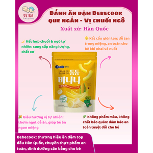 Bánh ăn dặm thanh ngắn Bebecook vị chuối