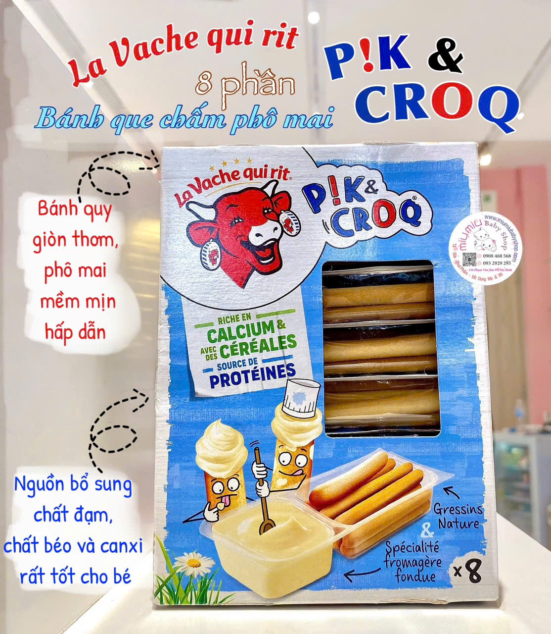 Bánh chấm phô mai 8p