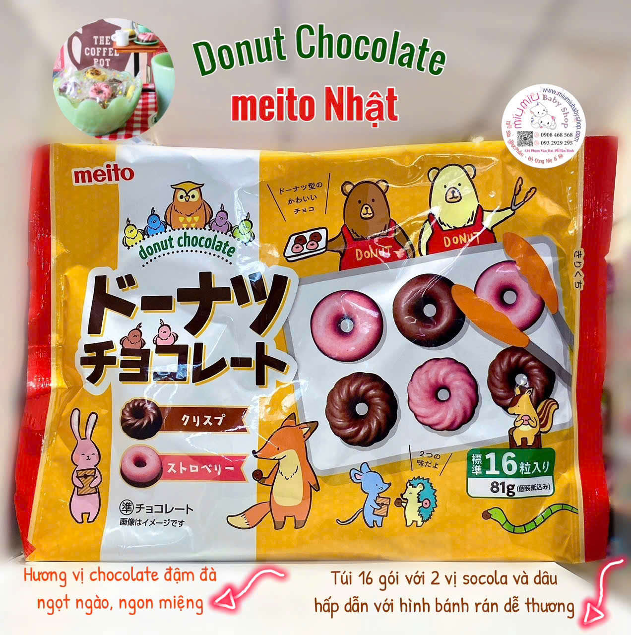 Bánh donut Meito