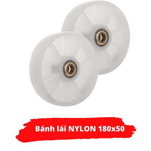 Bánh lái NYLON xe nâng tay 180x50