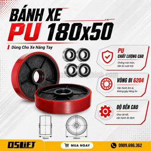 Bánh lái PU 180x50