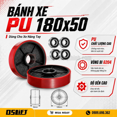 Bánh lái PU 180x50