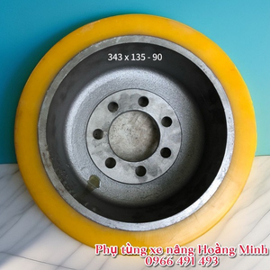Bánh lái/ bánh dẫn động PU 343x135-90 chính hãng