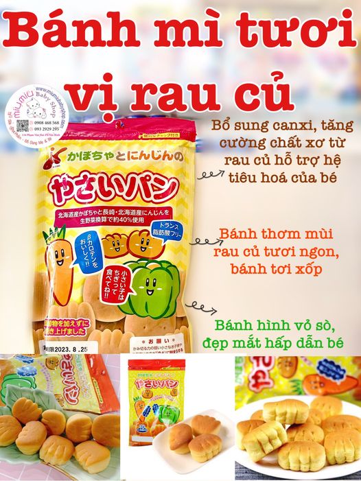 Bánh mì tươi Nhật rau củ