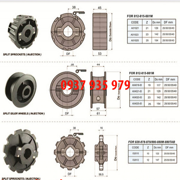 BÁNH NHÔNG Z10 DÙNG CHO BĂNG TẢI LƯỚI NHỰA