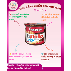 Bánh que chấm Nutela