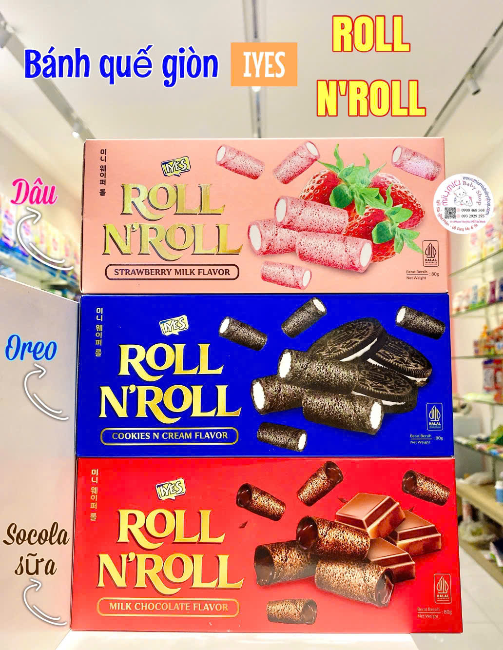 Bánh Roll oreo