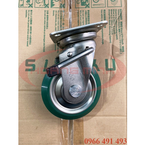 BÁNH XE ĐẨY XOAY CÓ PHANH UWJB-130 SISIKU JAPAN