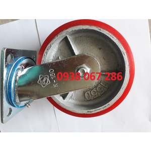 Bánh xe đẩy hàng PU gang