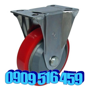 Bánh xe đẩy pu cố định