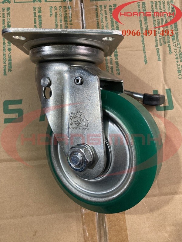 Bánh xe đẩy xoay có phanh UWJB-130 chất lượng cao