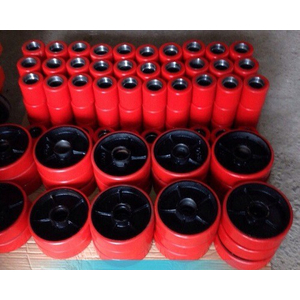 Bánh xe kéo pallet PU đỏ 70x80, 80x90. 180x50