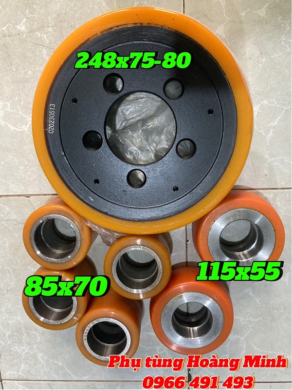 Trọn bộ bánh xe nâng điện Heli chính hãng giá tốt