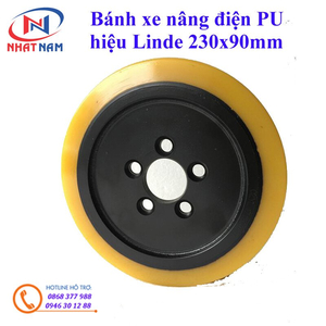 Bánh lái xe nâng điện Linde 230x90 - bánh xe nâng điện PU
