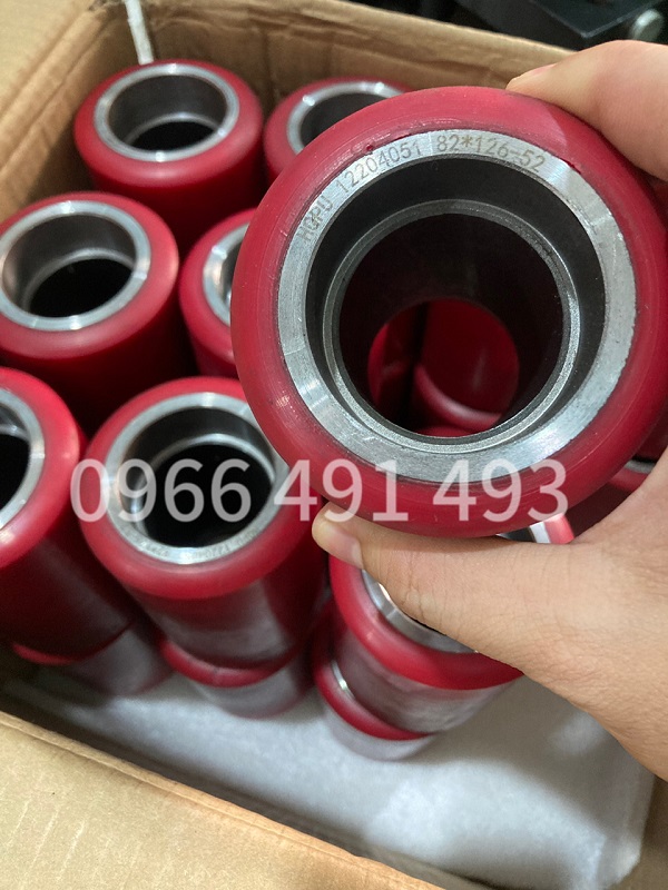 Bánh xe nâng điện PU 82x126, 82x126-52mm, bánh tải xe nâng điện chính hãng chất lượng cao