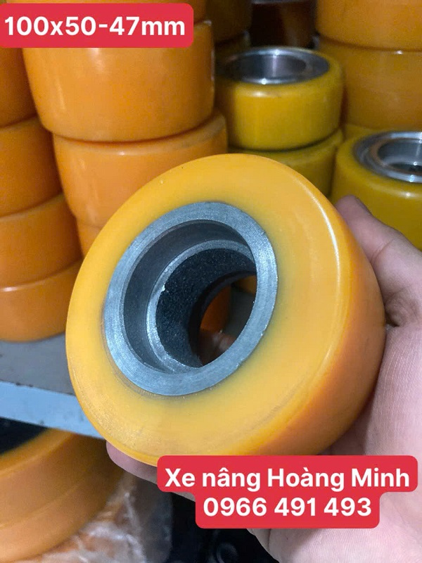bánh xe PU 100x50, pu 100x50 , bánh tải xe nâng điện chính hãng giá rẻ tại HCM