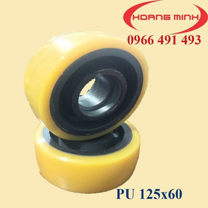 BÁNH XE PU 125X60- BÁNH ĐỠ XE NÂNG ĐIỆN