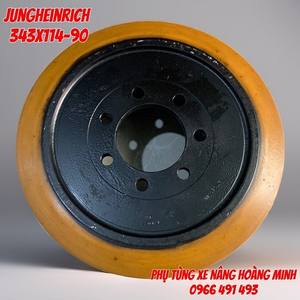 bánh lái xe nâng điện Jungheinrich 343x114-90 7 lỗ ốc giá rẻ