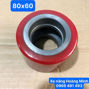BÁNH XE PU 80X60- BÁNH XE NÂNG TAY GIÁ RẺ