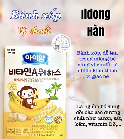 Bánh xốp ILDONG Hàn Quốc - Vị Chuối 🇰🇷