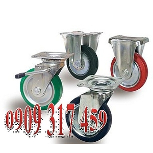 Bánh xe pu XOAY, KHOÁ