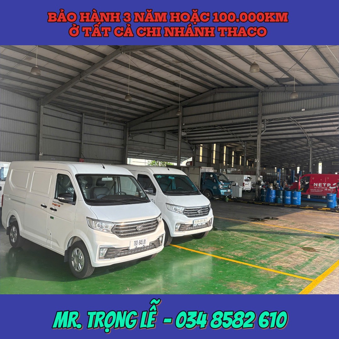 chính sách bảo hành xe tải van thaco tại TP.HCM