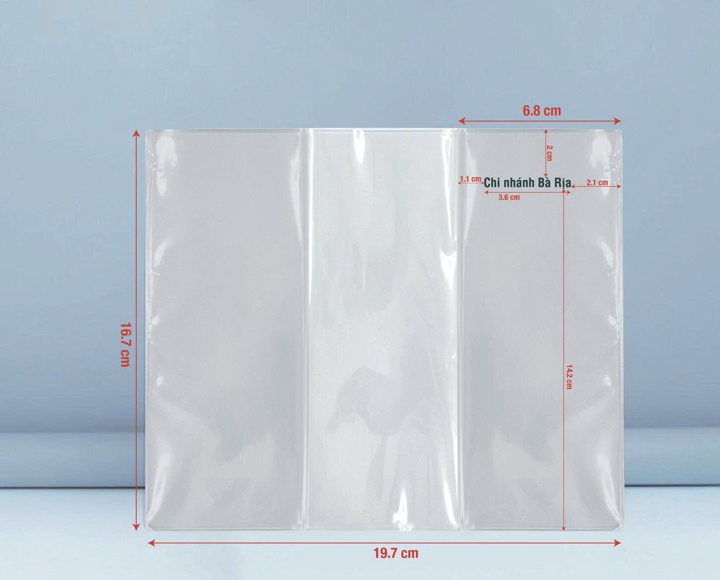 Bao Nhựa PVC Trong Suốt Bọc Sổ Tiết Kiệm Ngân Hàng