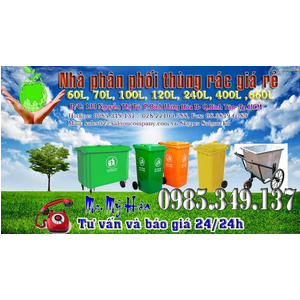 Thùng rác 120 lít nhập khẩu giá sốc