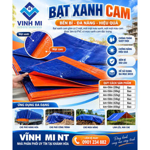 Bạt xanh cam ( Bao )