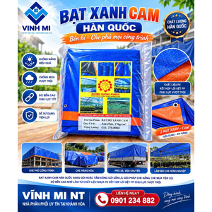 Bạt Hàn Quốc xanh cam ( Gói )