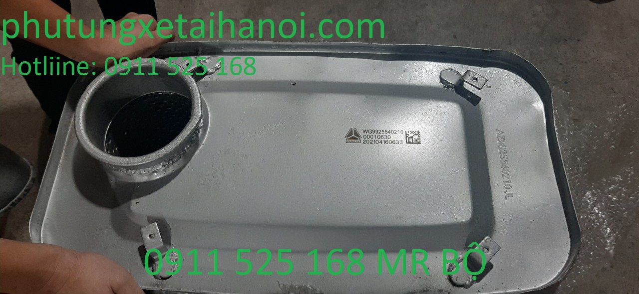  Hình ảnh tổng thể bầu giảm thanh howo máy 371, 375, 380, 420