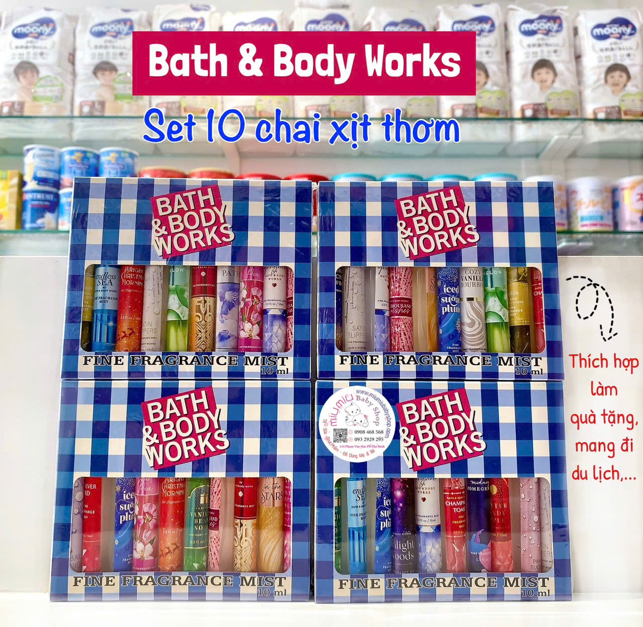 BBW xịt thơm 10 chai