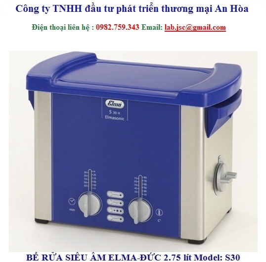 Bể rửa siêu âm Elma S30