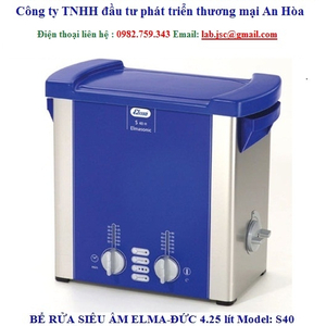 Bể rửa siêu âm Elma S40 không gia nhiệt